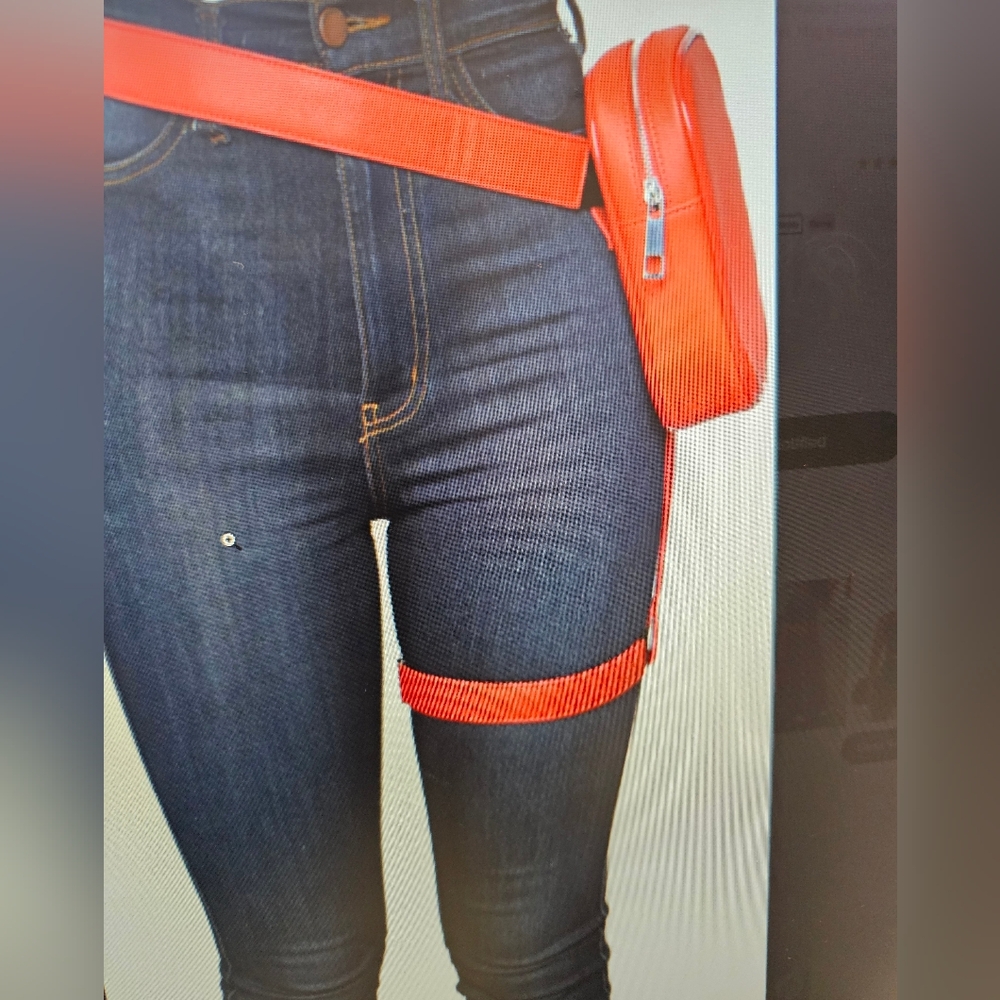 Red Leg Harness Fanny Bag